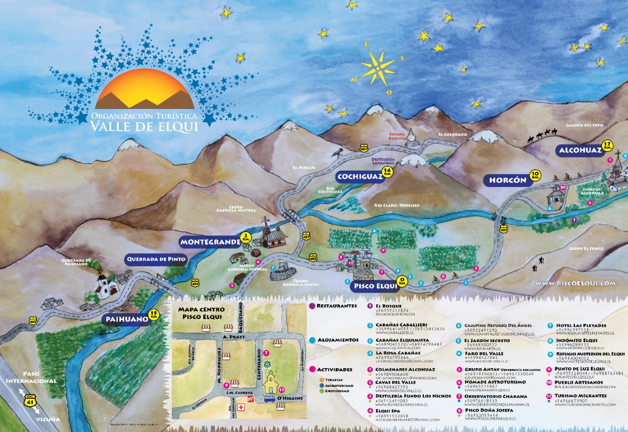 mapa Pisco Elqui